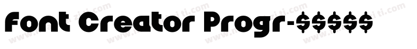 Font Creator Progr字体转换